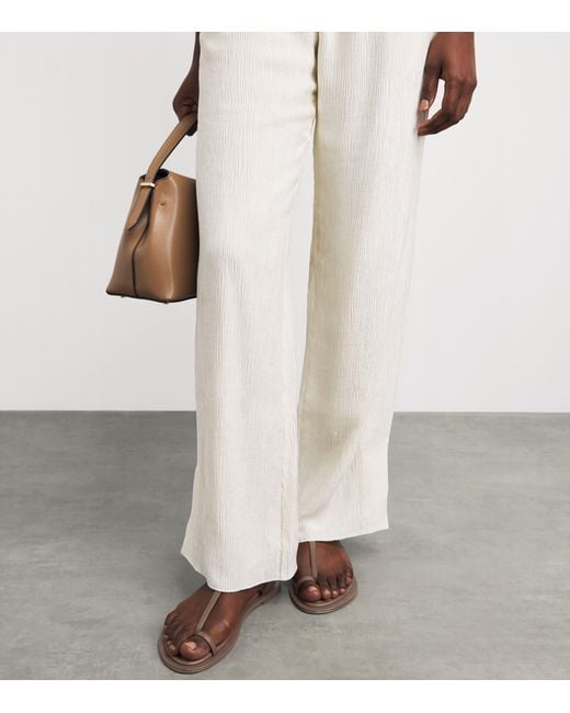 A.Emery Brown Leather Alta Sandals