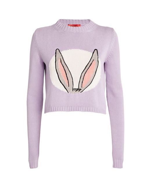 MAX&Co. Pink X Looney Tunes Bugs Bunny Ears Sweater