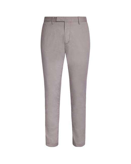 Polo Ralph Lauren Gray Stretch-Cotton Slim Chinos for men