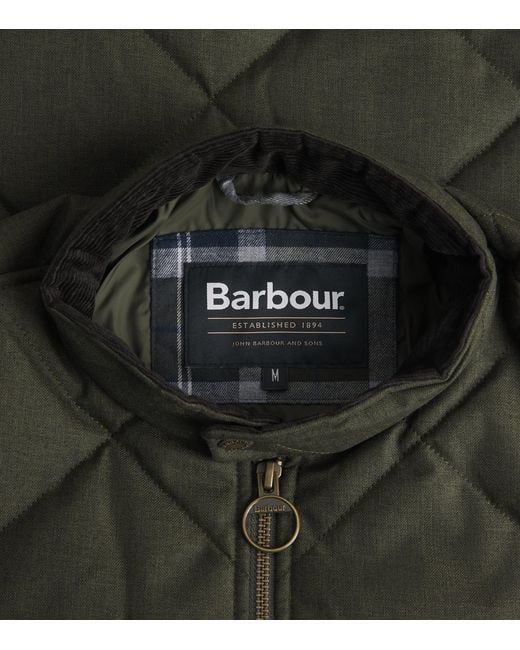Barbour Green Quilted City Harrington Jacket for men