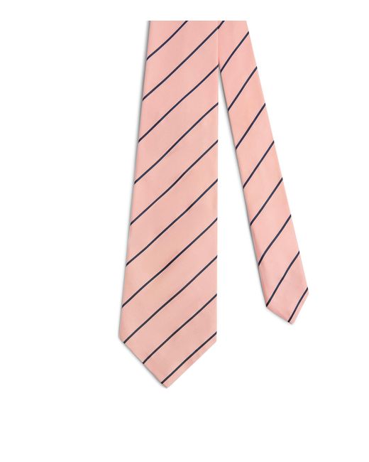 Dunhill Pink Mulberry Silk Stripe Tie for men
