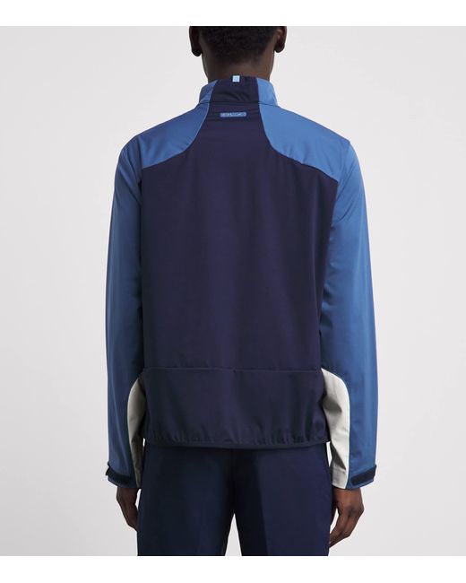Ralph Lauren Blue Colour-Block Packable Jacket for men