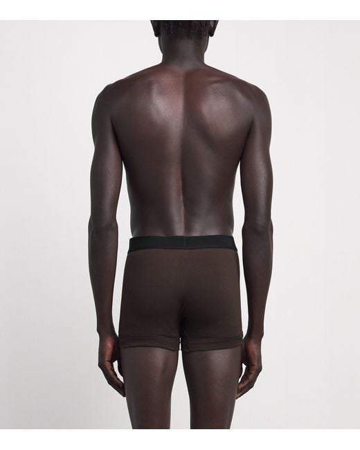 Tom Ford Black Stretch-Cotton Logo Boxers for men