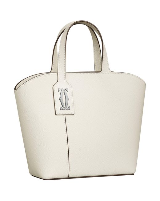 Cartier White Mini Leather C De Tote Bag