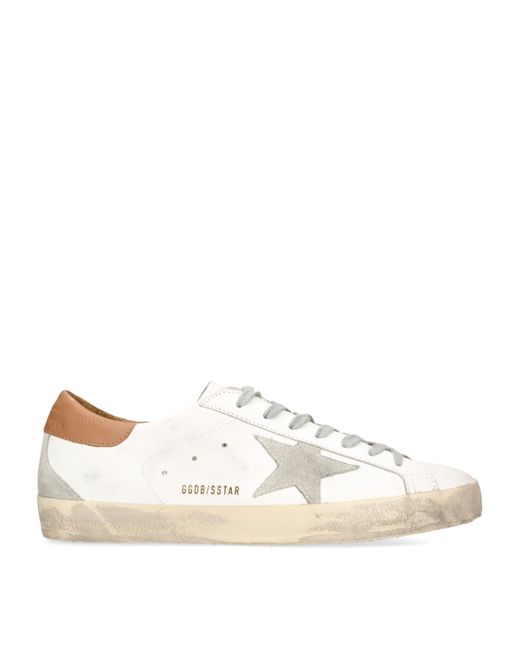 Golden Goose Deluxe Brand White Leather Super-Star Sneakers for men