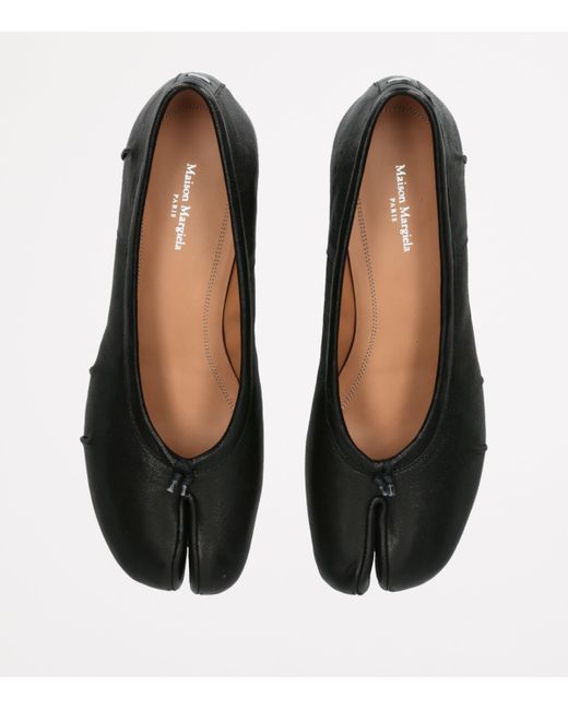 Maison Margiela Black Suede Tabi Ballerina Pumps 30