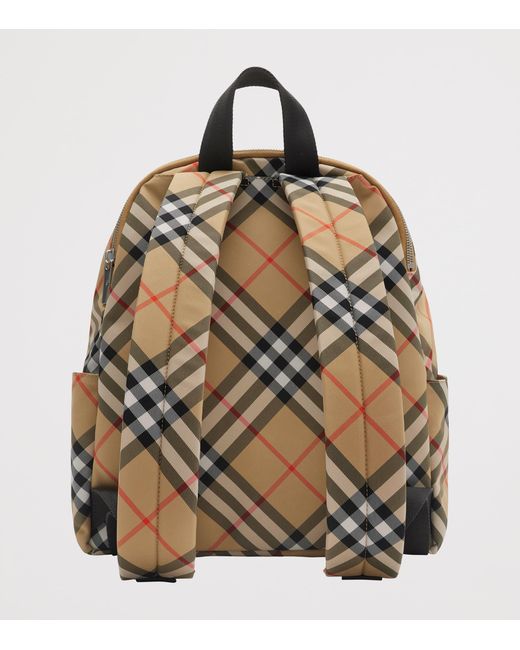 Burberry Brown Small Check Backpack for men