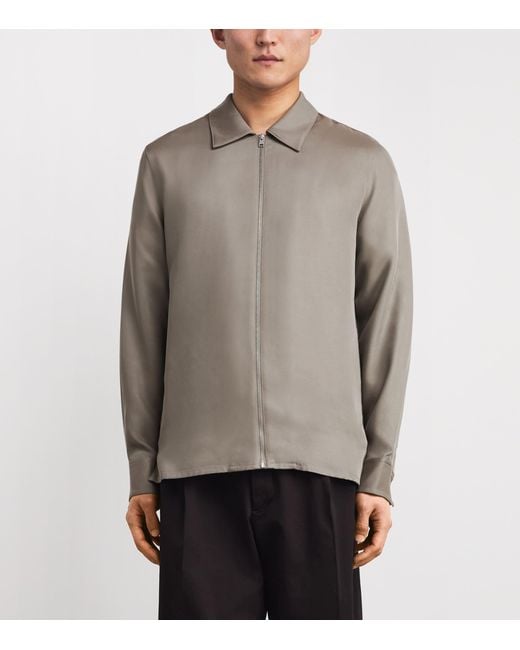 Sandro Brown Cotton Field Jacket for men