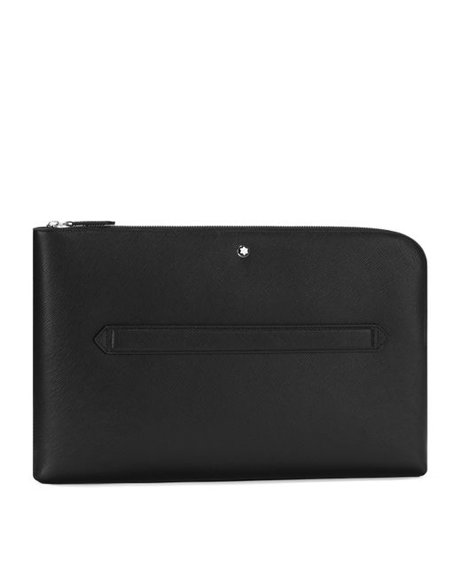 Montblanc Black Leather Sartorial Laptop Case for men