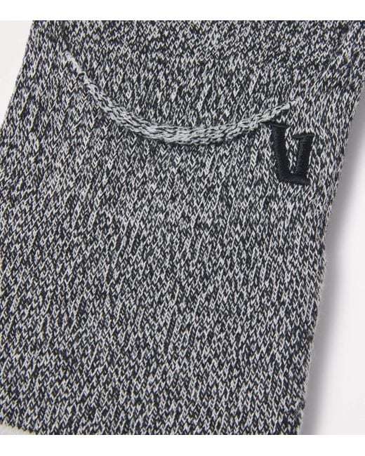 vuori Gray No Show Performance Socks for men