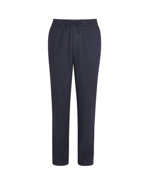Sease Blue Virgin Wool Mindset Slim Trousers for men