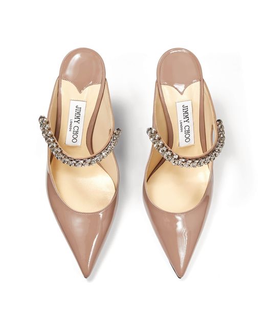 Jimmy Choo Natural Bing 100 Leather Mules