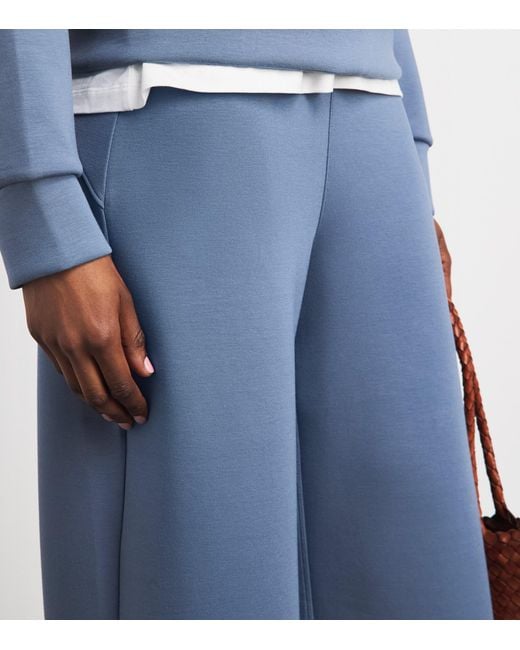 Spanx Blue Airessentials Wide-Leg Sweatpants