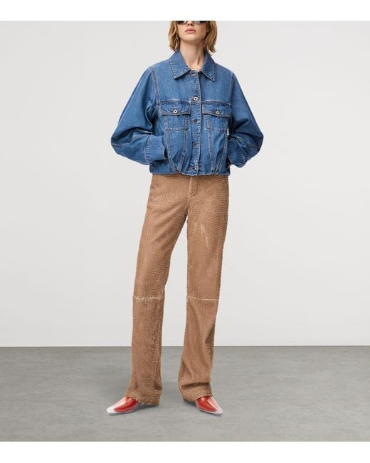 Loewe Blue Denim Oversized Jacket