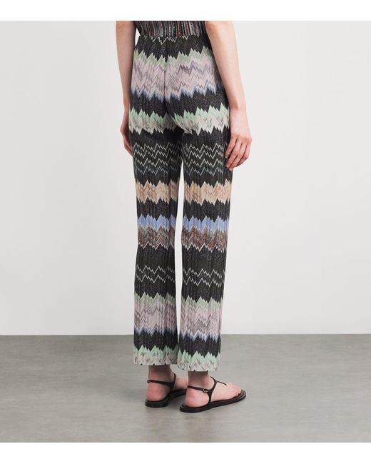 Missoni Gray Snake Flared Trousers