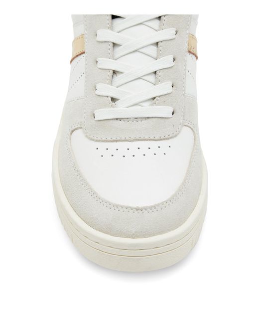 AllSaints White Suede Vix Sneakers