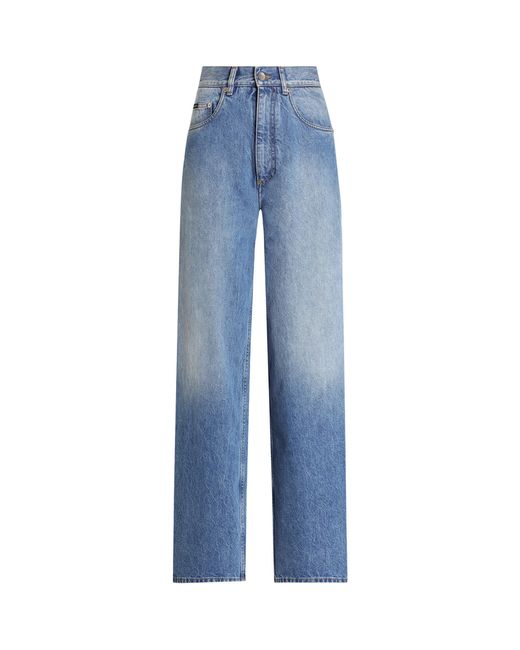 Dolce & Gabbana Blue Oversized Jeans