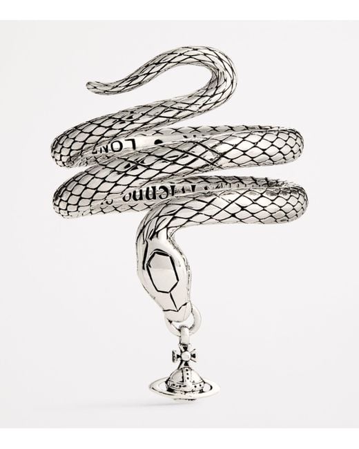 Vivienne Westwood White Recycled Lunar New Year Snake Albane Ring for men