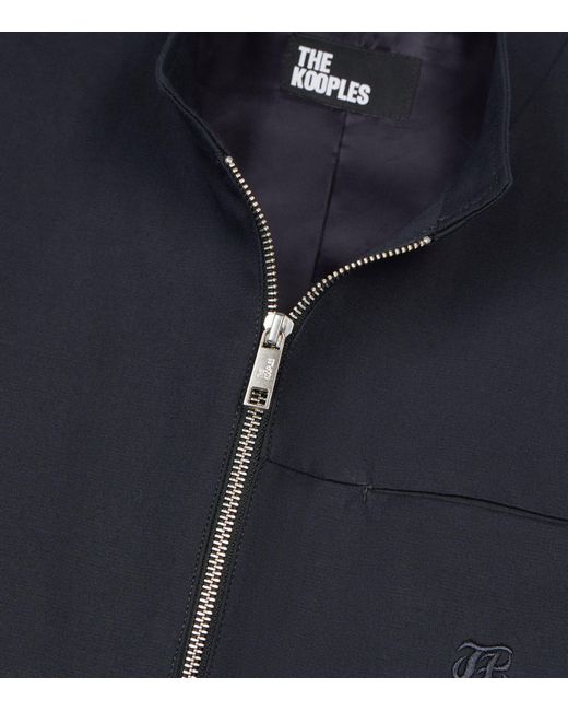 The Kooples Blue Cotton-blend Worker Jacket for men
