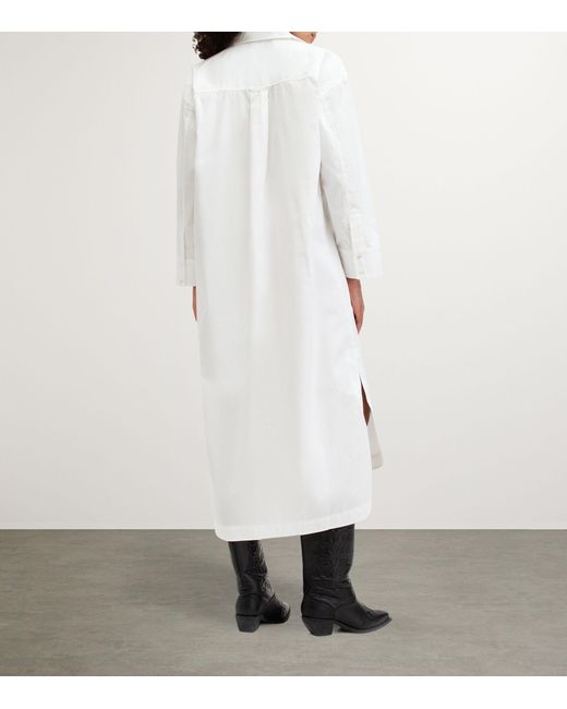 AllSaints White Organic Cotton Imogen Shirt Dress