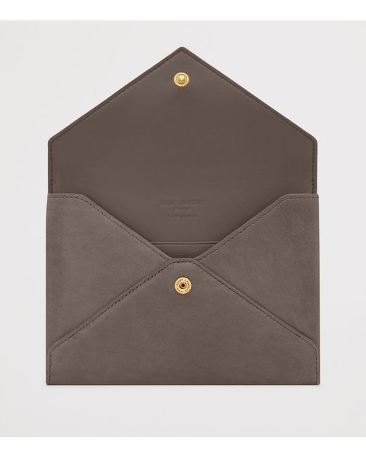 Saint Laurent Brown Letter Passport Holder