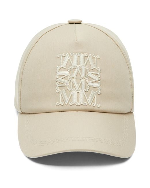 Max Mara Natural Water-Repellent Monogram Baseball Cap
