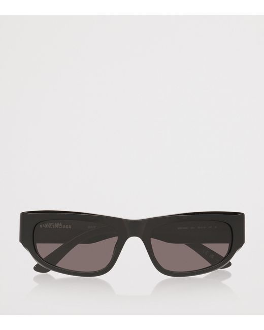 Balenciaga Gray Rectangular Bb0388S Sunglasses