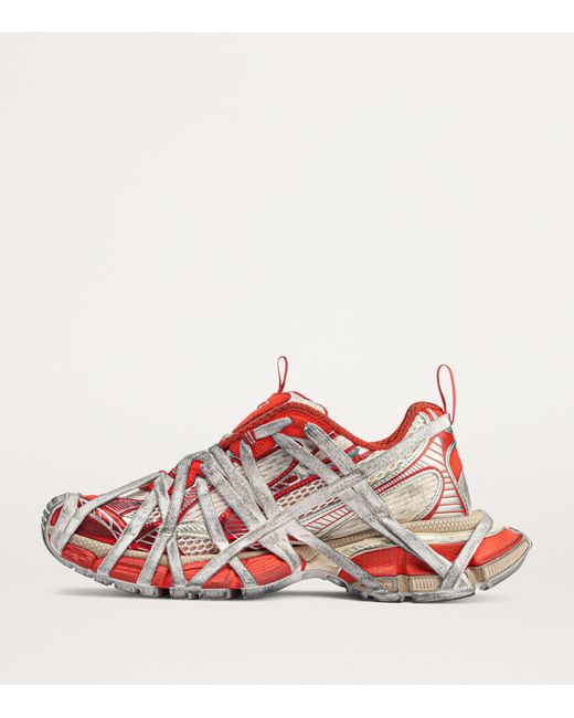 Balenciaga Red 3xl Extreme Lace Sneakers for men
