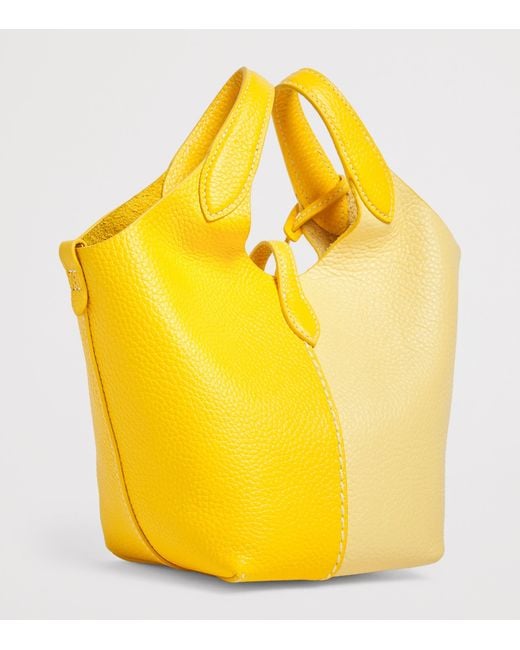 Polo Ralph Lauren Yellow Small Leather Polo Play Cross-Body Bag