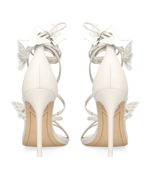 Sophia Webster White Leather Butterfly Vanessa Sandals 100