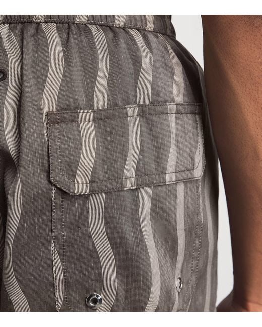 Frescobol Carioca Gray Santos Sport Swim Shorts for men