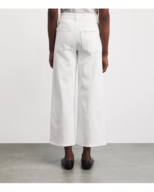 FRAME White Le Slim Palazzo High-Rise Wide-Leg Jeans
