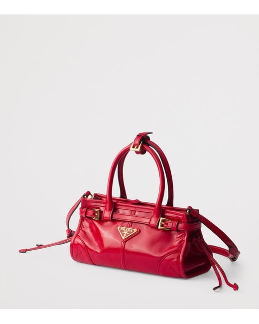Prada Red Mini Leather Bonnie Bag