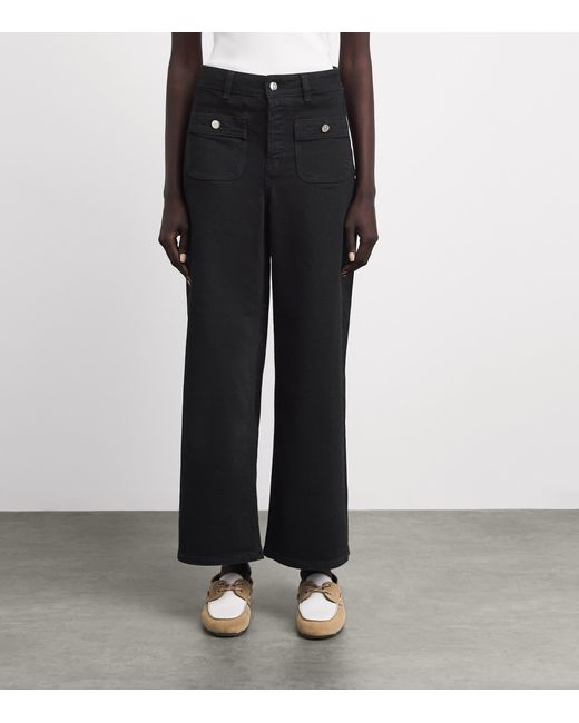 Maje Black Straight Jeans