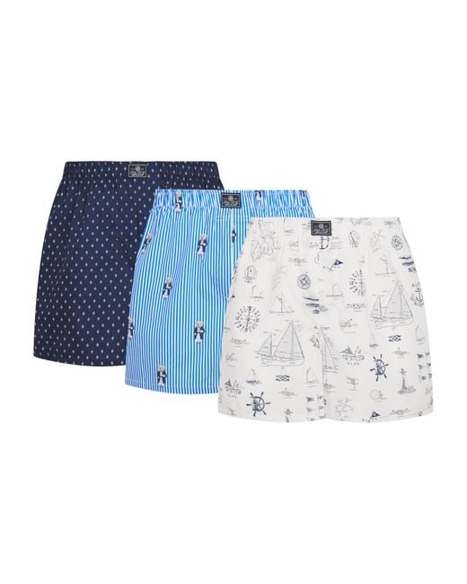 Polo Ralph Lauren Blue Cotton Classic Boxer Shorts for men