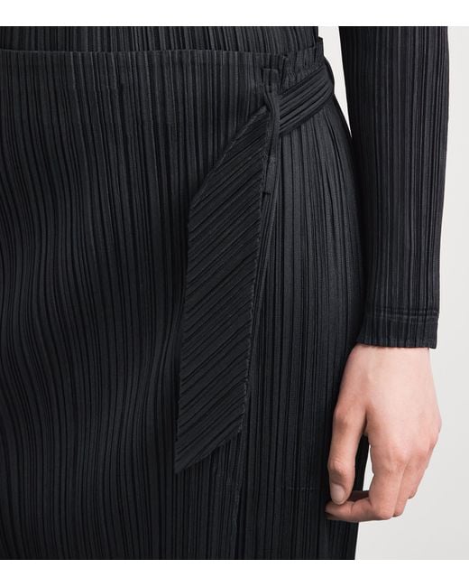 Pleats Please Issey Miyake Black Façade Trousers