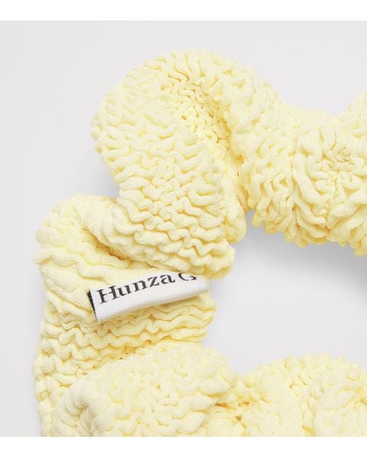 Hunza G Metallic Crinkle Scrunchie