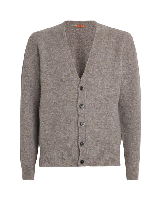 Barena Gray Alpaca-Blend Cardigan for men