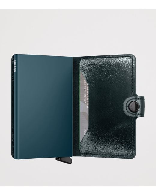 Secrid Green Leather Miniwallet for men
