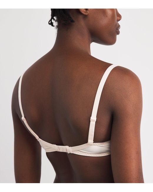 Simone Perele Natural Embroidered Saga Plunge Bra
