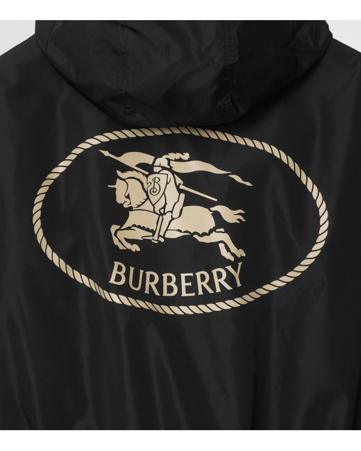 Burberry Black Nylon Knight Stamp Jacket