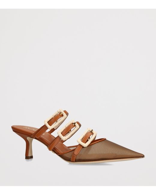 Rodo Brown Leather Paige Heeled Mules 55