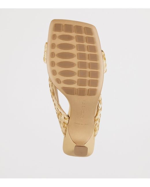 Bottega Veneta Natural Raffia Riva Mules 50