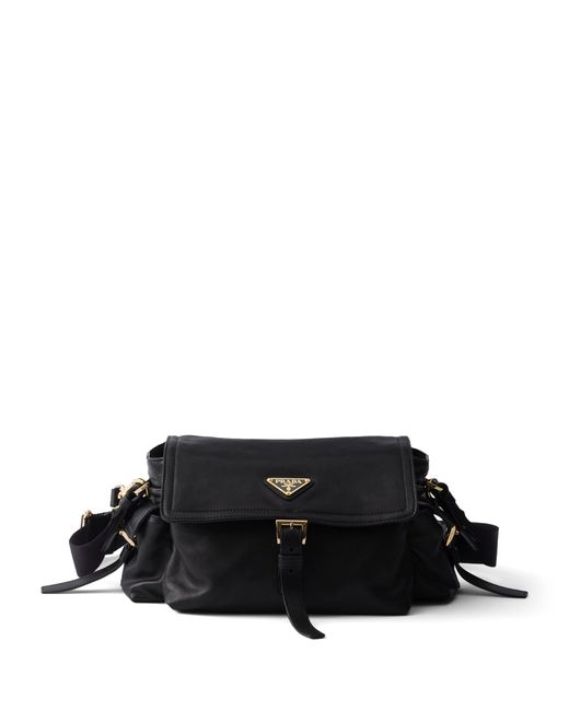Prada Black Medium Leather Explore Shoulder Bag