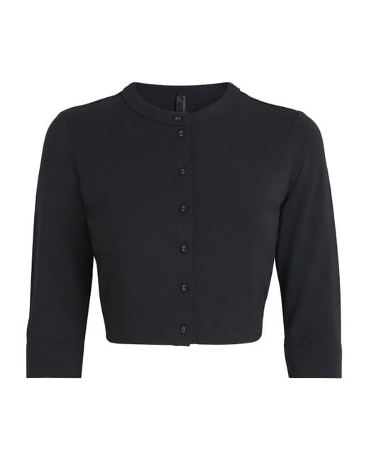 Skims Blue Smooth Lounge Cropped Cardigan