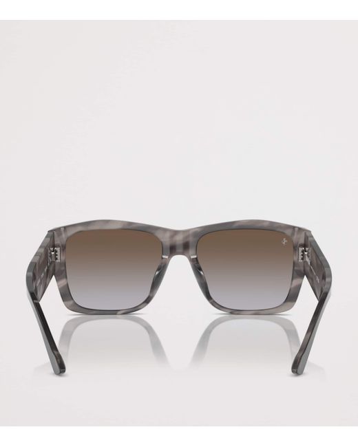Ferrari Green Acetate Square Sunglasses