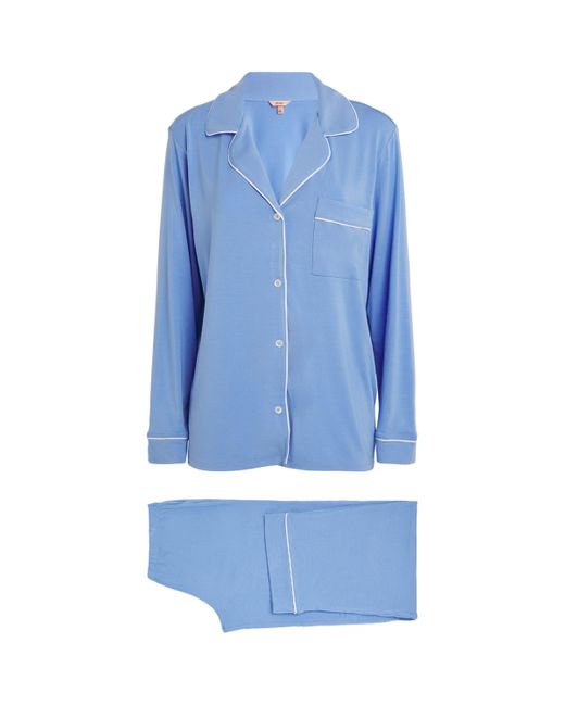 Eberjey Blue Stretch-Modal Gisele Pyjama Set
