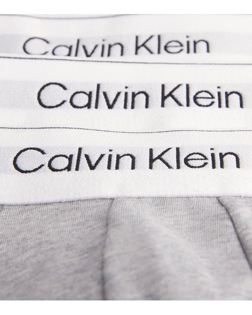 Calvin Klein White Cotton Stretch Icon Hip Briefs for men