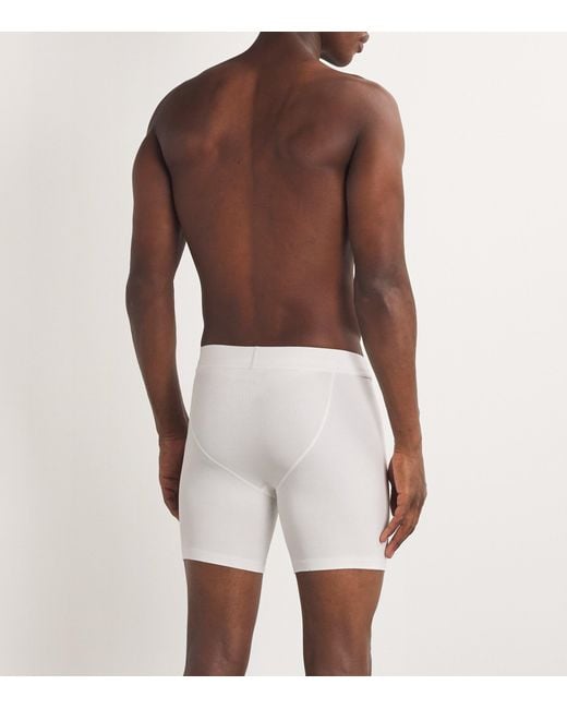 Skims White Stretch Boxer Briefs for men