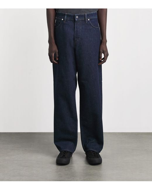 Stone Island Blue Loose-Fit Jeans for men